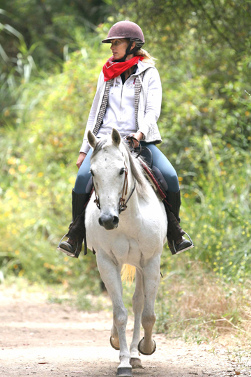 Westside Riding School owner Dorte Lindegaard is now offering trail-led horseback riding at Will Rogers State Historic Park.